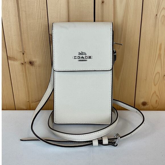 Coach North South Phone Crossbody - Cream - Picture 1 of 6